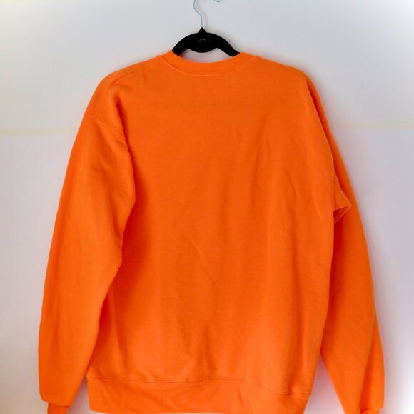 Bright Orange Crewneck Sweater - Size Medium - Picture 2 of 2